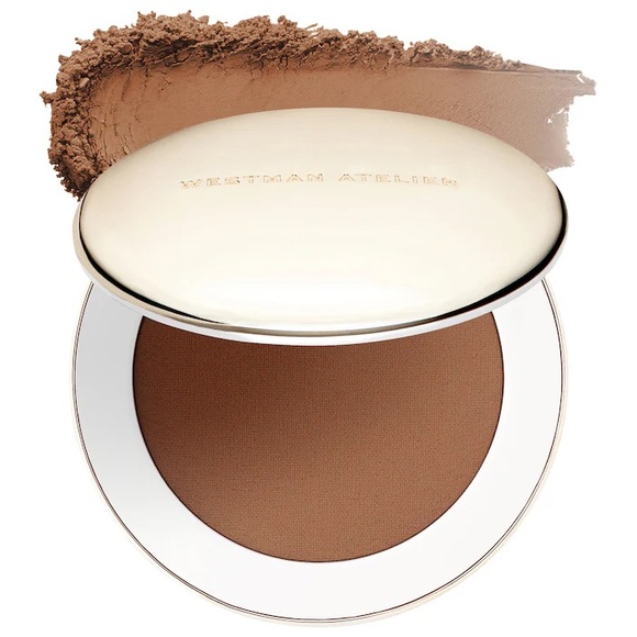 New Westman Atelier Vital Pressed Skincare Blurring Setting Powder Cafe